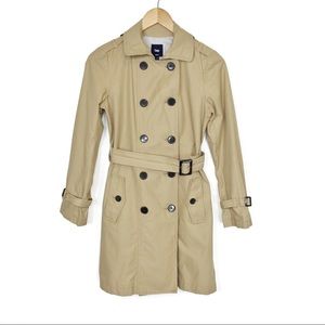 GAP khaki trench coat with belt